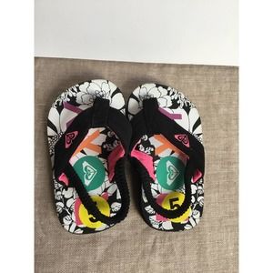 New Roxy Toddler Thong Sandals with Elastic Slingback Strap sz 5